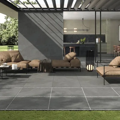 Obrázek produktu pro CASA39 Dlaždice s kamenným vzhledem, černé, 60 x 120 cm, Caesar Slab2