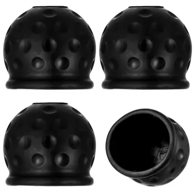 Immagine prodotto di Copertura per gancio di traino, 4 pezzi, diametro 50 mm, gomma, protezione universale, colore nero