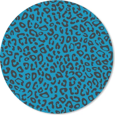 Produktbild von MuchoWow® Mauspad Mousepad Panther Druck - Blau - Design - Tiere 30x30 cm - Mousepads - Maus Mat - Pad - Mausunterlage - Tischunterlage - Schreibtischmatten