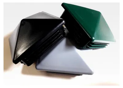 Produktbild von 2 Stück Zaunpfostenstopfen 80x80mm Grün Pyramidenform