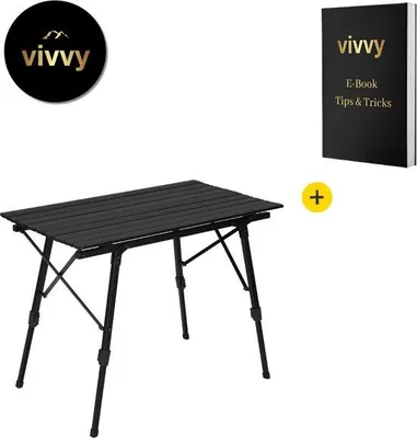 Image de Table pliante, imperméable, réglable en hauteur, 120 x 68,5 cm, multifonctionnelle