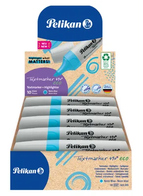 Obrázok produktu pre Pelikan Textmarker 490 eco 10 Stück in FS Neon-Blau