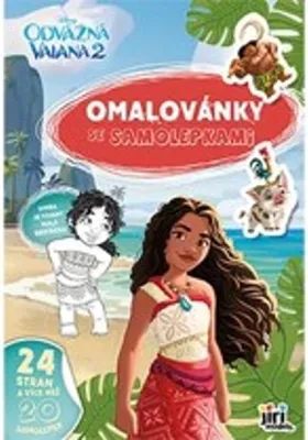 Obrázok produktu pre Omaľovánka A4 so samolepkami Vaiana 2