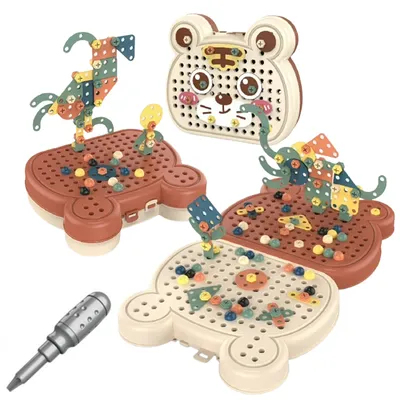 Zdjęcie produktu dla BETTER TOYS ® Klocki Konstrukcyjne Zabawka Edukacyjna Dla Dzieci Wkrętarka (160 Elem.)