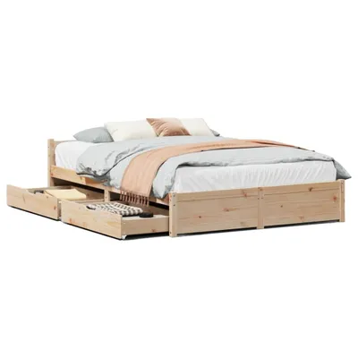 Obrázek produktu pro Postel bez matrace 140 x 190 cm masivní borovice