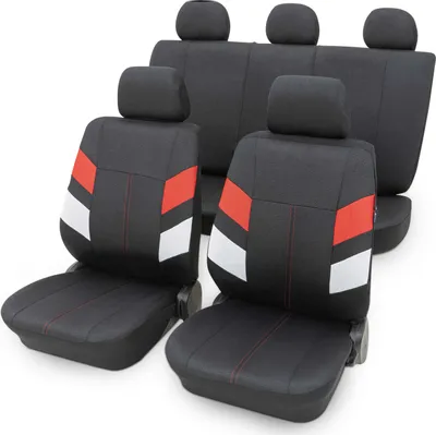 PETEX Auto Sitzbezüge Universal Set 17-teilig - Flower Pink Mit Airbag