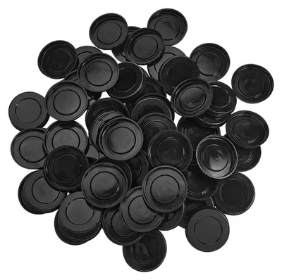 100 Versandrohrendkappen, Kunststoff, 7,6 cm, schwarz