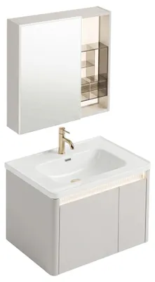 Immagine prodotto di Rea Set Di Mobili Da Bagno Con Lavabo De07-60 Beige 60cm