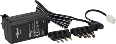 Produktbild von ANSMANN Akkupack Ladegerät ACS 48 - Akkupacklader für 4-8 zellige NiMH & NiCd Akkupacks - RC Ladegerät inkl. 8 Stecker