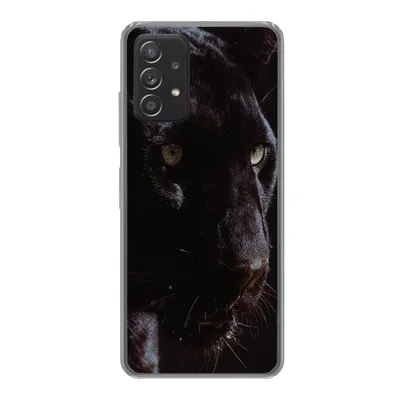 Produktbild von MuchoWow® Handyhülle Schutzhülle Hülle für Samsung Galaxy A33 5G Panther - Tier - Schwarz Silikon Softcase Handy Hülle - Kartenhalter
