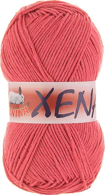 Produktbild von 100g Strickgarn Xena Unifarben 55%Baumwolle Klassikstrickgarn Häkelgarn Farbwahl