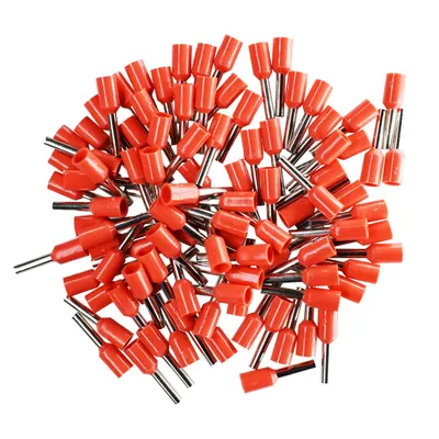 Image de Embouts de câble 1,00mm² (rouge), isolés, 100 pièces