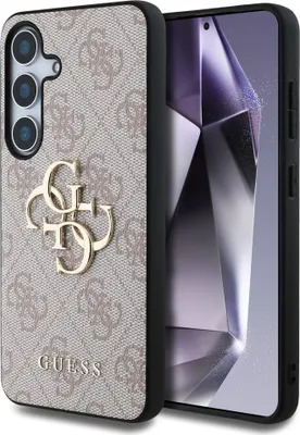 A phone case with the Guess logo is shown next to a smartphone.