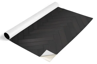 Zdjęcie produktu dla Folia meblowa Tulup – folia samoprzylepna do mebli – folia samoprzylepna 75 x 150 cm – folia meblowa do szaf – folia do mebli – folia meblowa do kuchni – wodoodporna – zmywalna – samoprzylepna – bez pęcherzyków powietrza – ciemny wzór w jodełkę