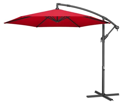 Image de Parasol flottant de 300 cm avec protection UV standard UPF 50+ | Rouge | 300x300x255 cm