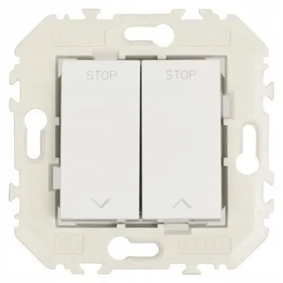 Produktbild von EFAPEL QUADRO45 Jalousieschalter Weiß Matt 45293KWBM