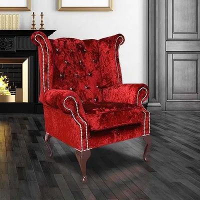 Productafbeelding van Ohrenfauteuil, Chesterfield-fauteuil, loungefauteuil, tv-bank, relaxfauteuil, nieuw
