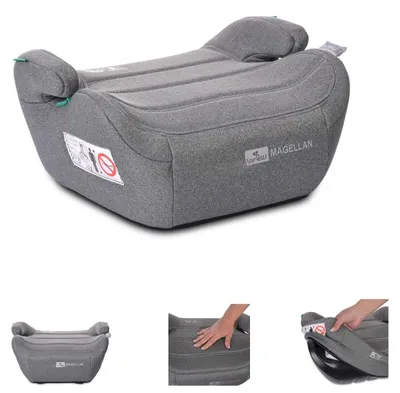 Produktbild von Lorelli Kinder Sitzerhöhung i-Size Magellan (125-150cm) Bezug waschbar, Booster grau
