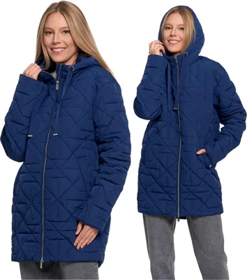Produktbild von Elegante Damen Übergangsjacke Mit Kapuze Für Den Herbst Warm Moraj L/Xl