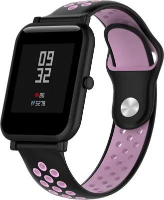 Produktbild von Strap-it Xiaomi Amazfit Bip Sportarmband (Schwarz / Rosa)