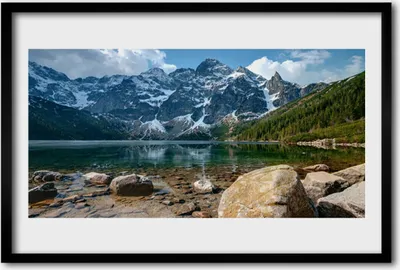 Produktbild von Bild 60x40 MDF-Rahmen Wandkunst Tatra Forest Lake