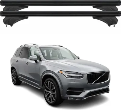 Produktbild von Menabo Dachträger Grundtäger für Volvo XC90 2014-2025 Aluminium Schwarz 2 tlg