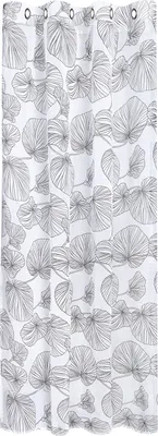 Produktbild von Gerster Ösenschal Druck, ''Blätter'' 145 cm x 245 cm, schwarz/weiß