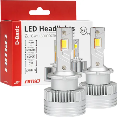 Produktbild von LED-Leuchtmittel D-Basic D4S D4R 6000K 6800lm Canbus AMIO langlebig