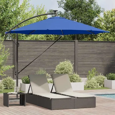 Produktbild von Möbel Auskragender Bananenschirm Azurblau 294 x 294 x 248 cm - Sonnensegel 42003388