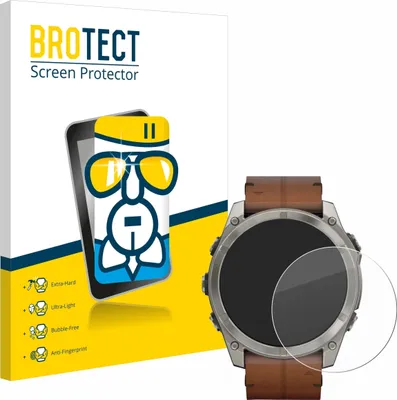 Produktbild von BROTECT Schutzglas für Garmin Fenix 8 AMOLED (51 mm) Schutzfolie Panzer Folie Glas Display Schutz klar