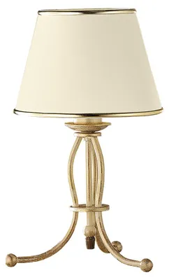 Obrázok produktu pre Stolná lampa LAURA, farba ecru, 1xE27x20W, kov, rozmery: 38x22x22 cm, IP20, Jupiter