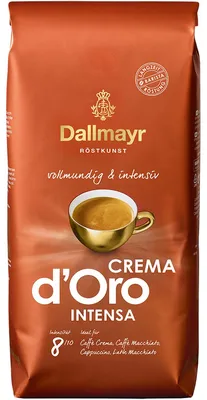 Zdjęcie produktu dla Dallmayr Crema d'Oro intensa 1000g, 1 kg, Americano, Średnie palona, 1 szt., 1 kg, Torba