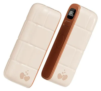 Produktbild von Zimilo 2 in 1 Magnetischer Handwärmer Wiederaufladbar, 6000mAh Elektrischer Taschenwärmer mit LED Display, 3 Heizstufen, Beidseitiger Heizun, Khaki