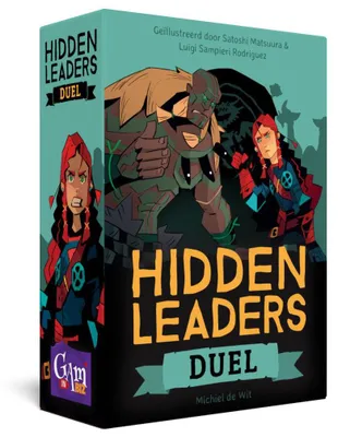 Imagen del producto de Gam'inBIZ: Juego de mesa "Hidden Leaders Duel", juego de cartas estratégico para 2 jugadores