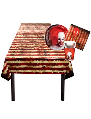 Produktbild von Horrorclown Party Tischdeko Set