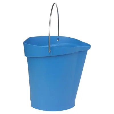 Produktbild von Vikan Hygiene-Eimer mit Ausgießer - 12L (Blau) für Chemikalien und Lebensmitteltransporte