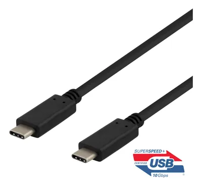 Immagine prodotto di DELTACO Cavo da USB-C a USB-C, 0,5 m, 10 Gbit/s, 100 W 5 A, USB 3.1 Gen 2,