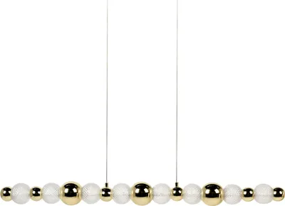 Produktbild von BELIANI Pendelleuchte Gold aus Glas mit Kugelschirmen Glamouröser Stil Elegantes Design Wohnzimmer Esszimmer Hängelampe Hängeleuchte