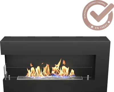 Produktbild von Hitze Wandkamin -Kamin BLUES L links Bioethanol Kaminofen Wärmequelle