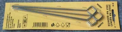 Obrázek produktu pro Jehly na ražničí/masové závitky 16cm 6ks nerez CZ
