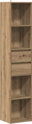 Obrázek produktu pro vidaXL Artisan dubová knihovna 36x30x171 cm materiál na bázi dřeva
