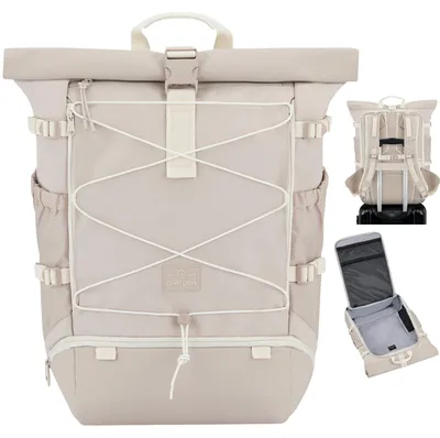 Obrázok produktu pre Cestovný batoh pre dámy a pánov, farba béžová - Allen Large Travel, objem 37 litrov