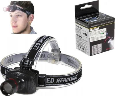 Zdjęcie produktu dla Latarka czołowa Led Zoom Cree o mocy 3 W