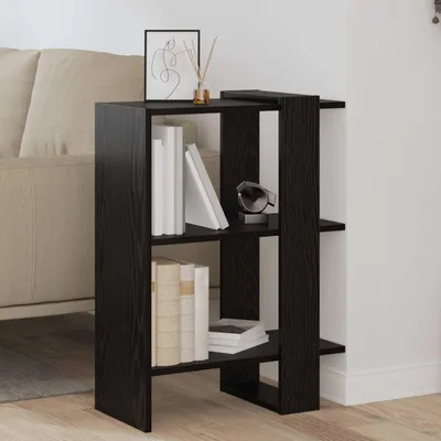 Produktbild von "Schlussverkauf" Bücherregal rechteckig - 1 pc - Büroregal mit Stauraum - Schwarz Eichen-Optik 52x25x71,5 cm C12447