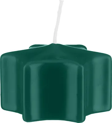Produktbild von Sternkerzen Schwimmkerzen Dunkelgrün 35 x Ø 60 mm, 16 Stück