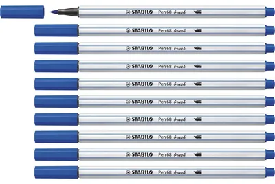 Produktbild von STABILO Premium-Filzstift mit Pinselspitze für variable Strichstärken -  Pen 68 brush -…