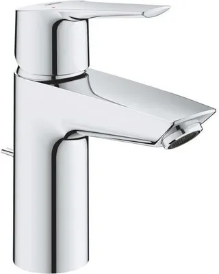 Produktbild von Waschtischarmatur, GROHE QUICKFIX Start, Chrom, Wassersparend, Einfache Installation, Ablaufgarnitur 1-1/4"