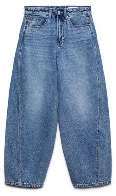 Productafbeelding van Vero Moda 10348167_2115_54_1001, Jeans, Dames, Blauw, Maximale krimp: 5%; Was de kleding binnenstebuiten; Was met vergelijkbare kleuren; Hang droog; Gebruik geen bleekmiddel; Niet in de droger drogen