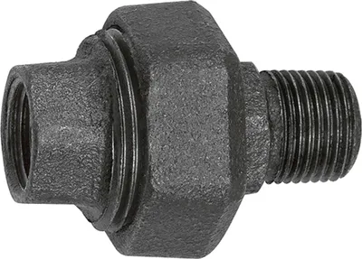 Produktbild von Riegler Verschraubung 331, flachdichtend, R 3/4, Rp 3/4, Temperg. schw.
