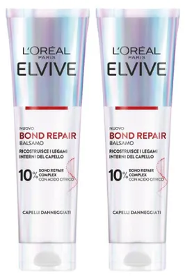 Obrázek produktu pro L'Oréal Paris Elvive Bond Repair, kondicionér pro poškozené vlasy, 2 x 150 ml